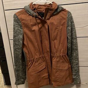 Women khaki sweater jacket